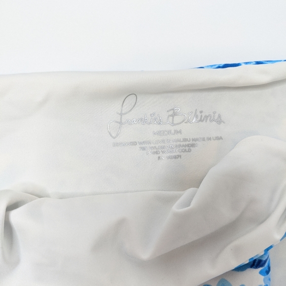 Frankie's Bikinis Marley Blue Dahlia bikini pair - Picture 6 of 12